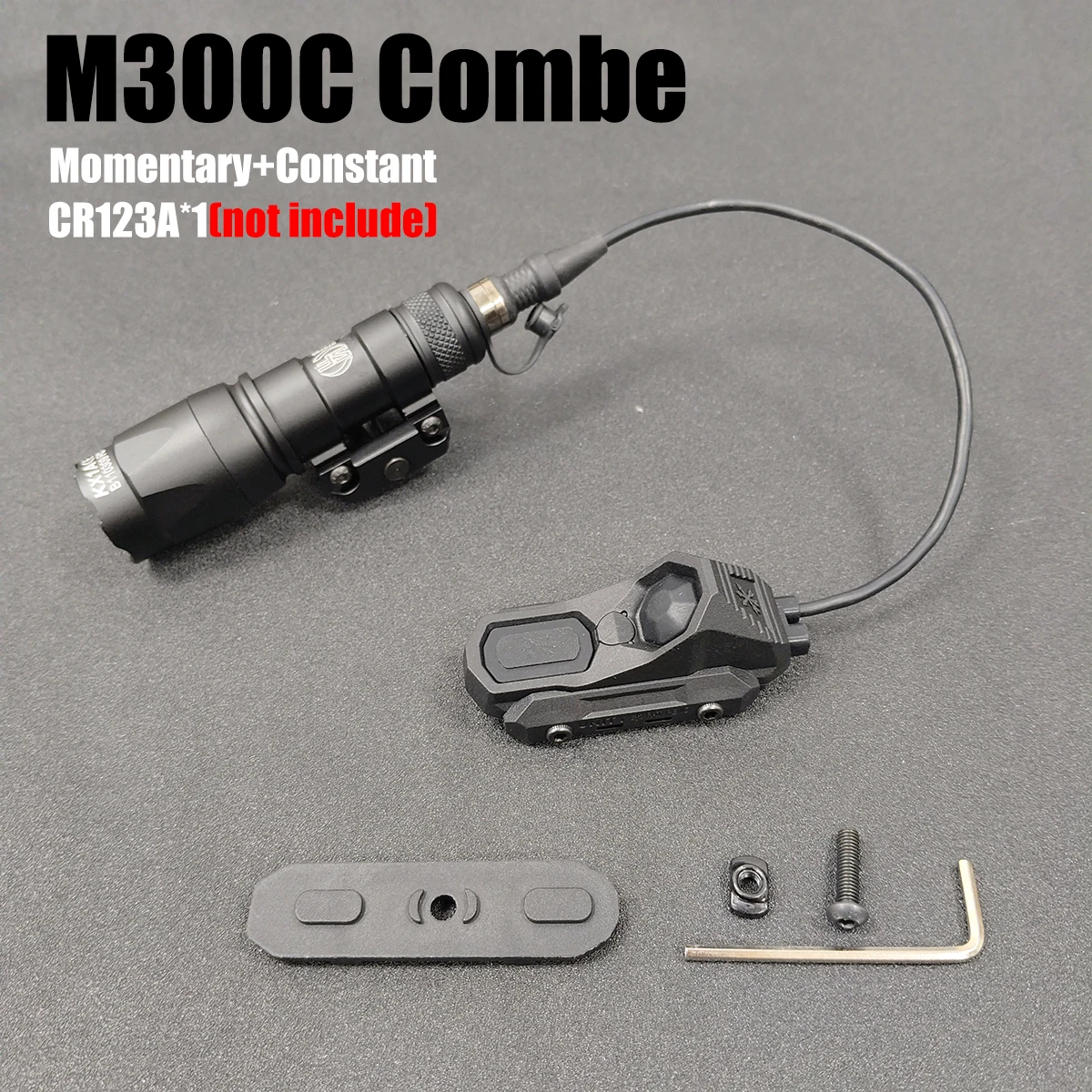 Surefire M300/M600 Taschenlampe mit AXON Dual-Funktion-Fernbedienungs-Druckschalter für 20mm Schiene UNITY Axon Schalter SF Stecker MK KEYMOD – Detail 14