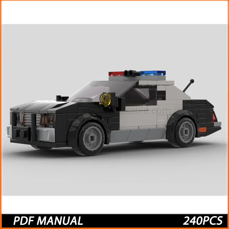 

MOC Building Blocks California Highway Patrol Interceptor Car Model DIY Assembled Toy Children's Birthday Gift 240PCS