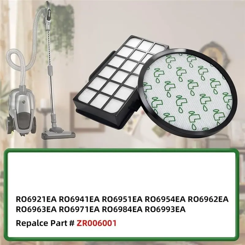 [NEW!A38F】 HEPA Replacement Filter For X-Trem Power/Cyclonic For Silence Force Vacuum Cleaner Models-Ro69xx, RO6971EA-ZR006001