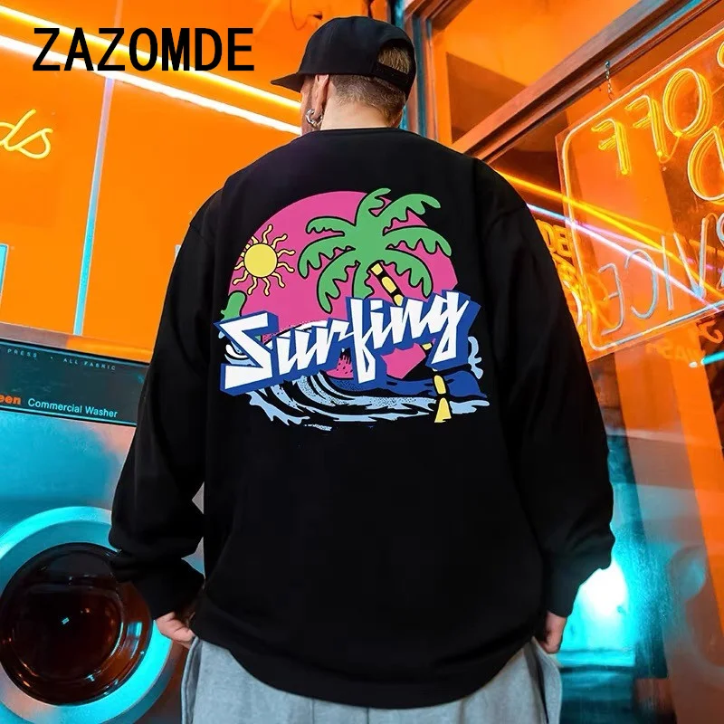 

ZAZOMDE 2024 New Mens Hip Hop Baggy T-shirt For Men Long Sleeve Fashion Brand Cotton Luxury Brand Tops Casual Male Tees