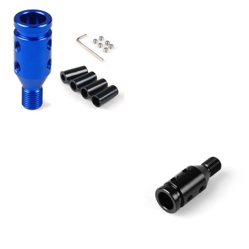31BC Universal Car Manual Gear Shift Knob Adapter Universal Car Manual Gear Shift Knob Adapter M12x1.25 Aluminum Alloy Part