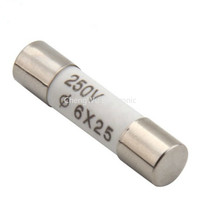 10PCS 6x25mm Ceramic Fuse Tube Fuse 250V 0.5A 1A 2A 3A 4A 5A 6A 8A 10A 12A 15A 20A 25A 30A Fast Fusing 6*25mm