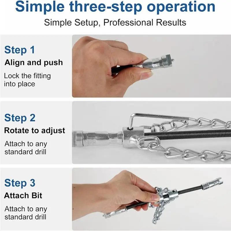 ABMS-Drain Cleaning Chain Knocker, For 5/8