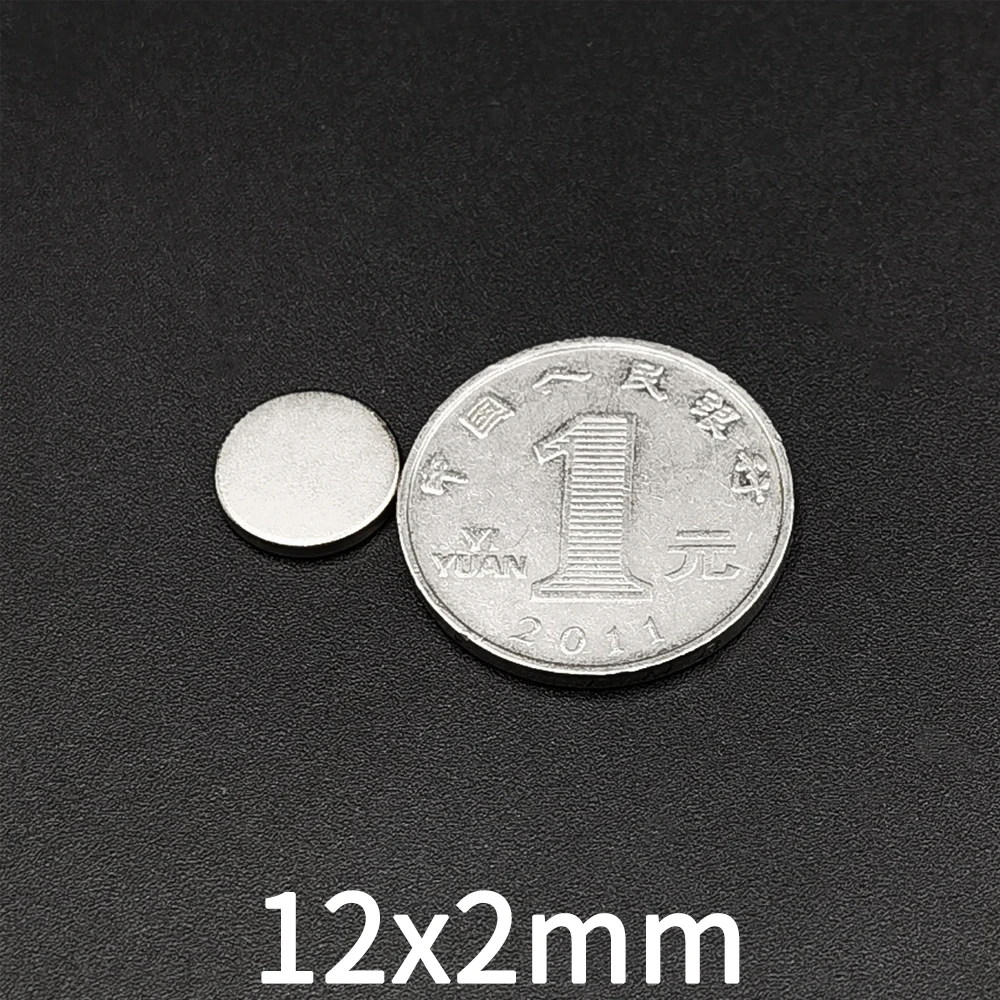 超強力な丸型ネオジム磁石,20個,50個,12mm x 2mm,n35