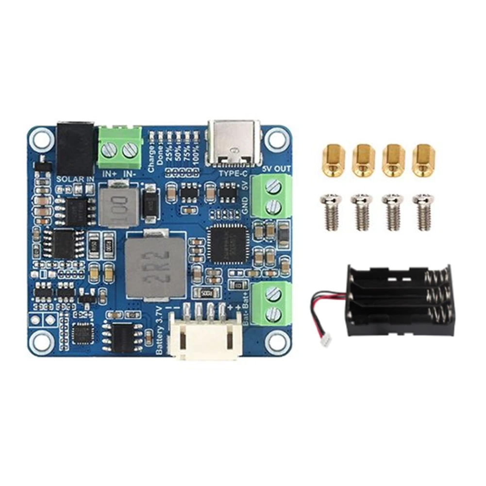 Y06A Solar Power Manager Module MPPT Supports 6V-24V Solar Panel Type-C 5V/3A Regulated Output Module