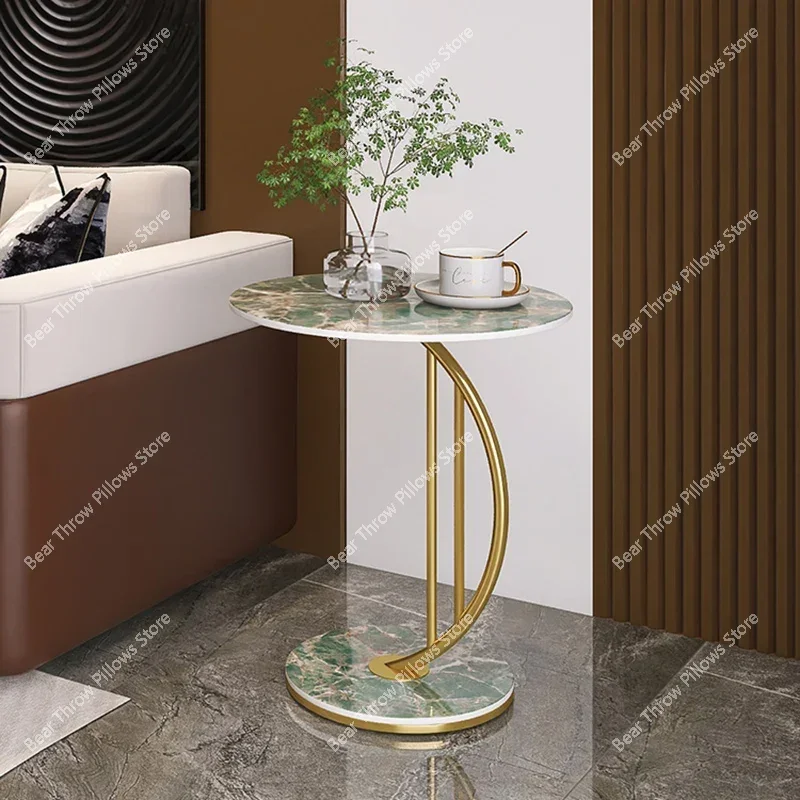 Premium Luxury Marble Coffee Tables Book Round Service Tea Coffee Table Console Hall Design Corner Stolik Kawowy Home Furniture