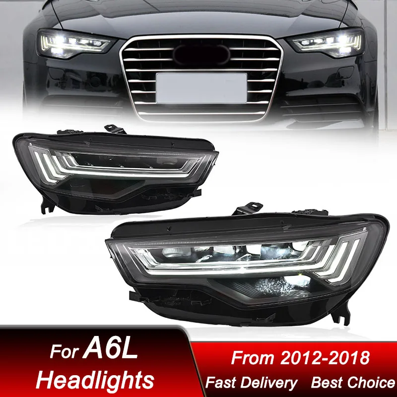 

Car styling Headlights For Audi A6 A6L 2012-2018 allroad style full LED Assembly Upgrade Projector Lens Accessories Kit