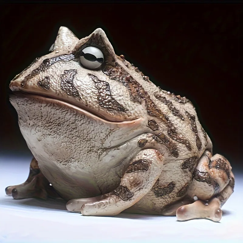 1Pcs Simulation Resin Frog Statue, Outdoor Courtyard Art Decoration, Home Desktop Lobby Decoration