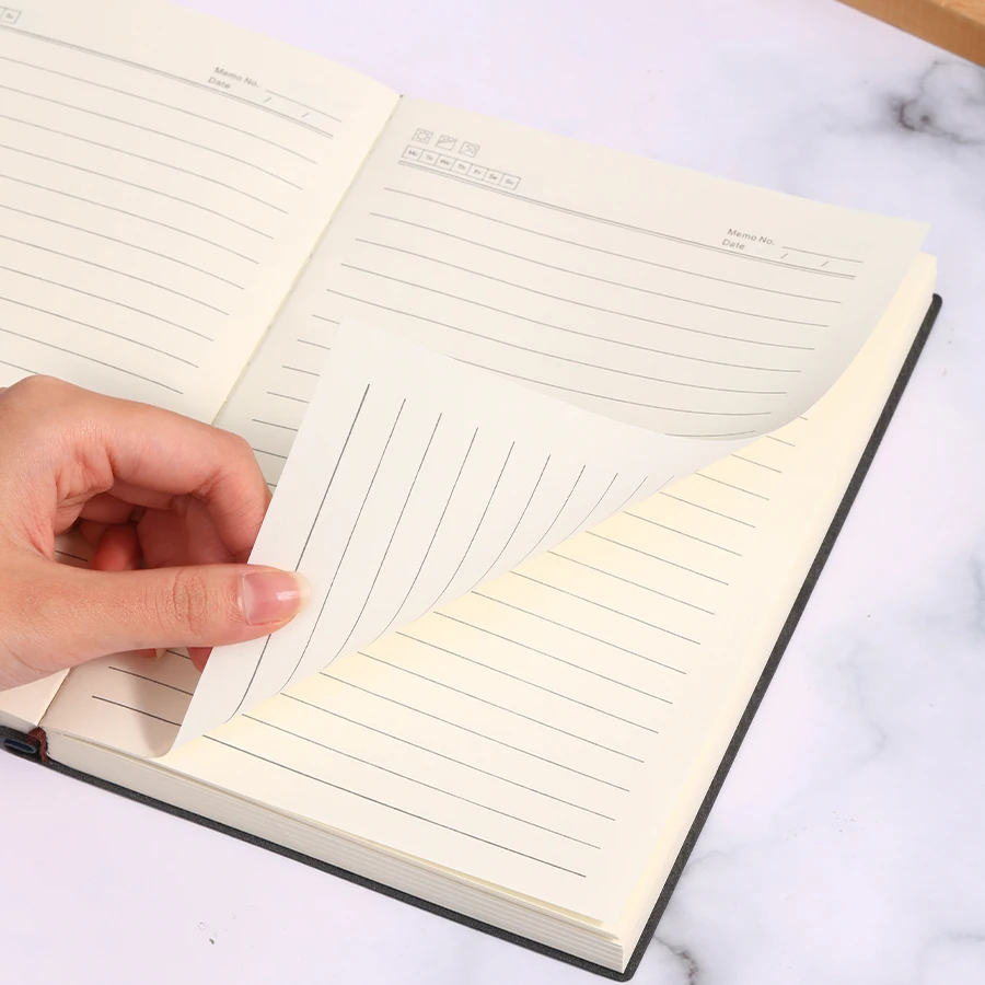 Soft leather thickened A5 notebook, 360 pages with soft cover, suitable for daily use, family, meetings