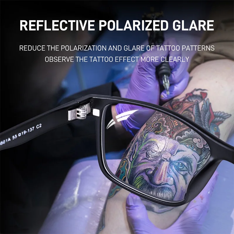 عالية الجودة المتكاملة الوشم تصفية حماية العين نظارات عالية الوضوح متعدد المشهد استخدام الوشم أداة الملحقات بالجملة