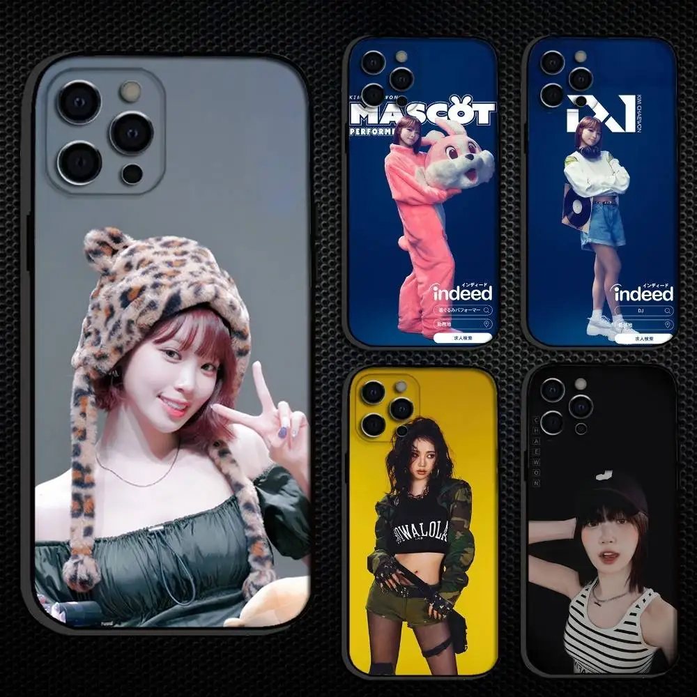 

Singer K-Kim C-Chaewon Beauty Phone Case For iPhone 16,15,14,13,12,11 Plus,Pro Max, Others Soft Black Cover