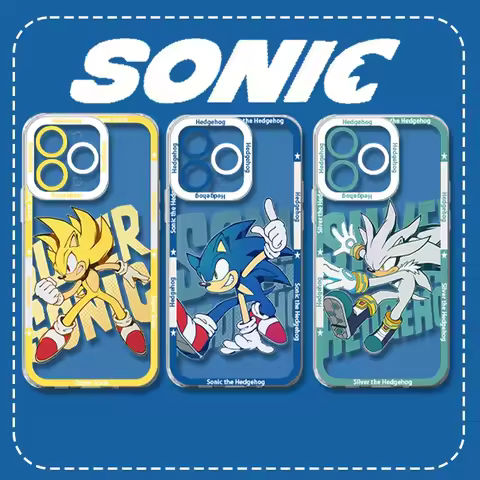 S-Sonic Anime Soft Phone Case For Xiaomi Redmi Note 14 12 11 13 Pro Plus 4G 5G 12S 14S 11S 10S 10 9 9S 12C 13C 14C A3 A4 Cover