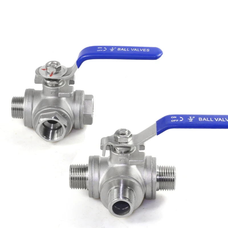 

Three-Way Valve T-Type Manual Outer Wire Ball Adapter 4 Points 6 1 Inch