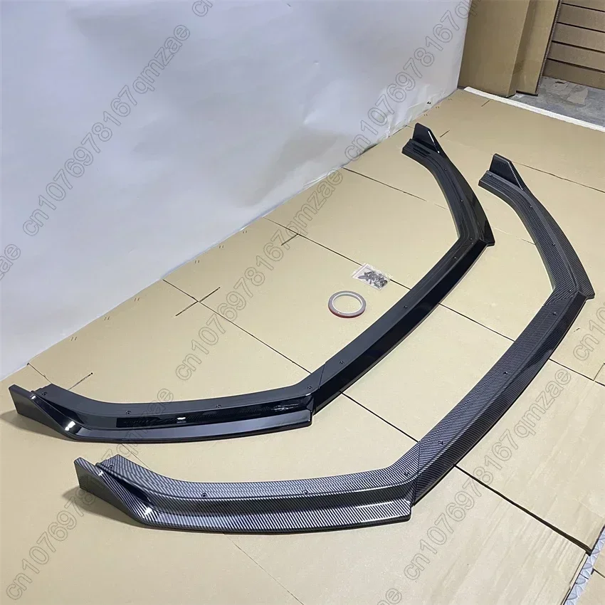 VW 폴로 MK5 6R 표준 Pre-Facelift 2009-2013 Pcs 앞 범퍼 립 스포일러 스플리터 디퓨저 분리기 바디 키트 글로스 블랙 썸네일 6