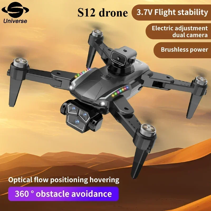 

S12 Drone 4K HD Dual Camera Drones Obstacle Avoidance Aerial Photography Quadcopter Remote Control Dron Toys