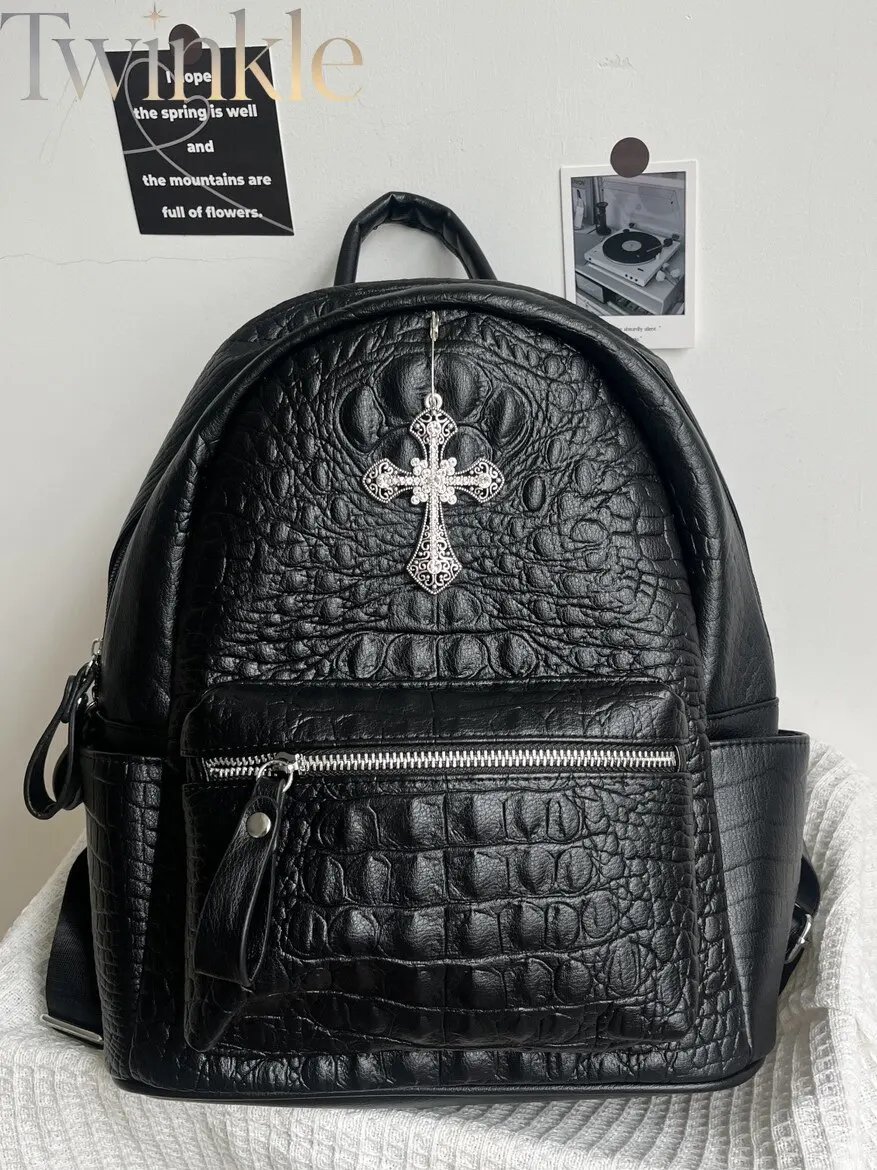 black-gothic-crocodile-pattern-backpack-men-women-premium-quality-niche-y2k-shoulder-bag-school-bookbag-casual-daypack