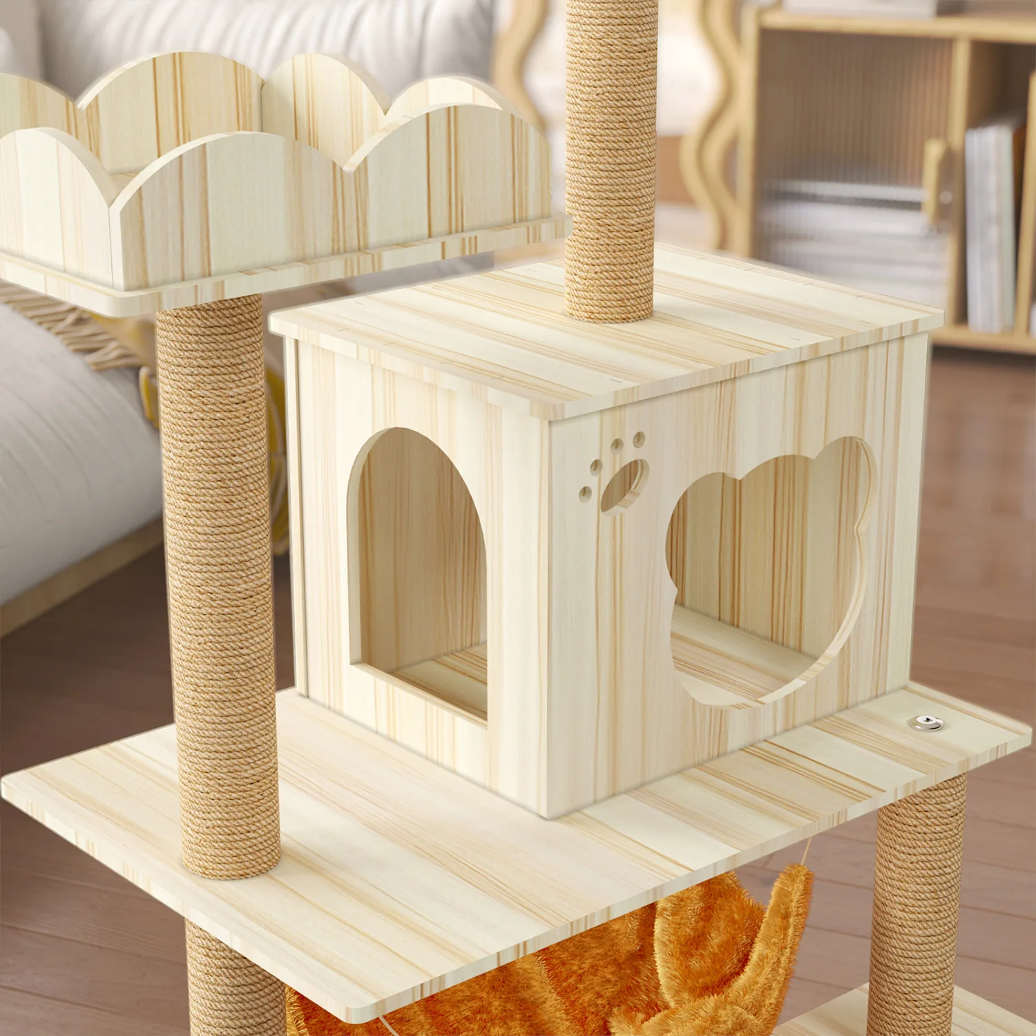 Cat cradle cat climbing frame cat nest  tree integrated space capsule large small household