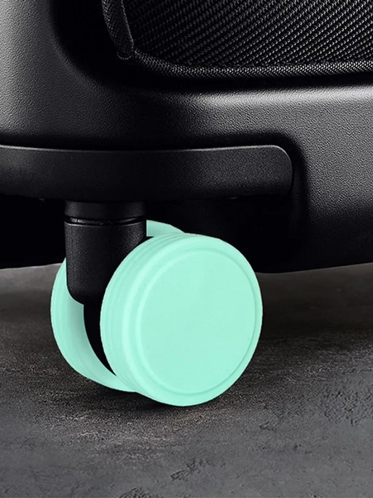 8 stuks siliconen bagagewielen beschermhoes antislip schokabsorptie bagage zwenkwielschoenen verminderen wielslijtage verminderen geluid 8 stuks - afbeelding 2