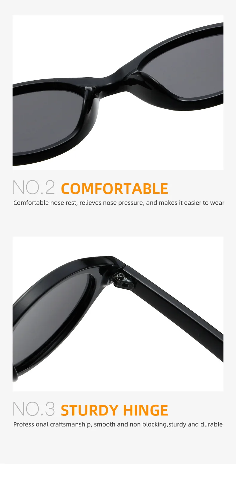Kleine ovale Brillengestelle mit klaren Gläsern, süßes Süßigkeiten-Kostüm, dekorative Computerbrille, Damen-Sonnenbrille – Detail 22
