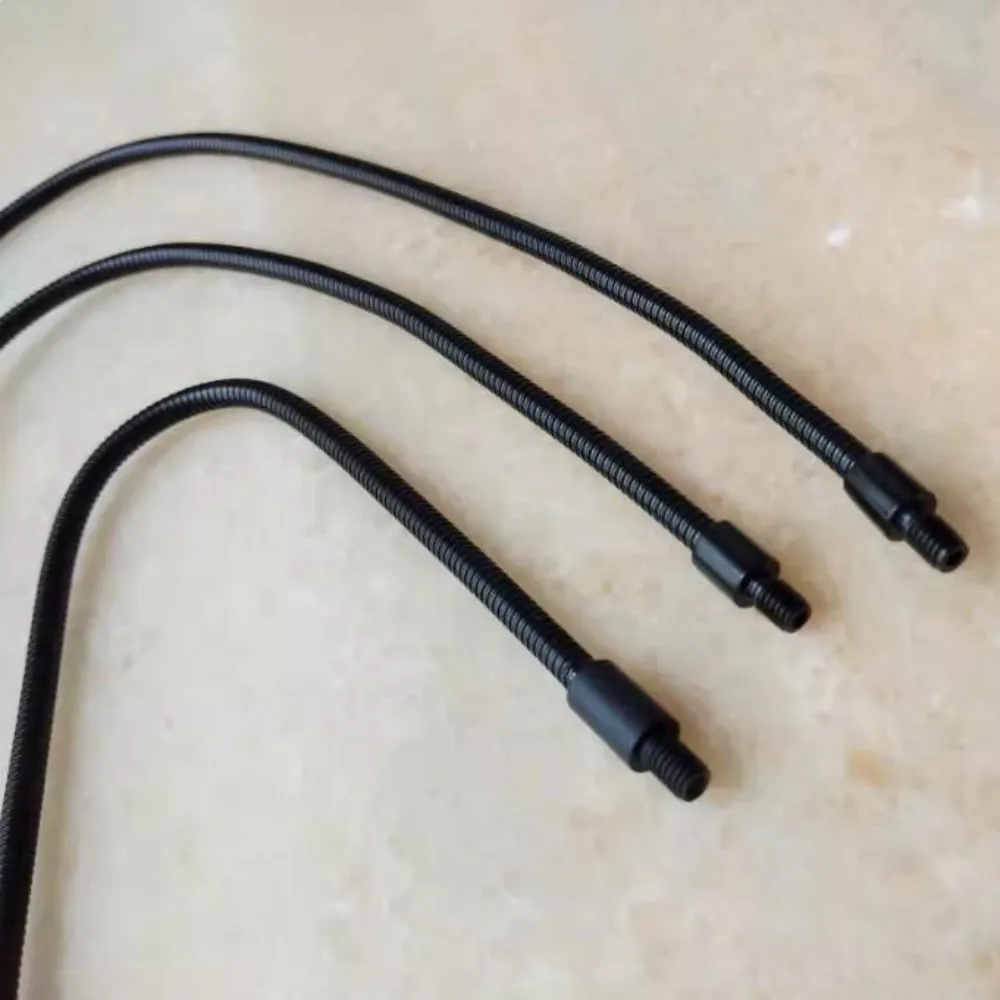 Camal 2pcs M4 Black Metal Positioning Hose Universal Gooseneck Flexible Tube for Working Lamp Fittings Lighting DIY Accessories