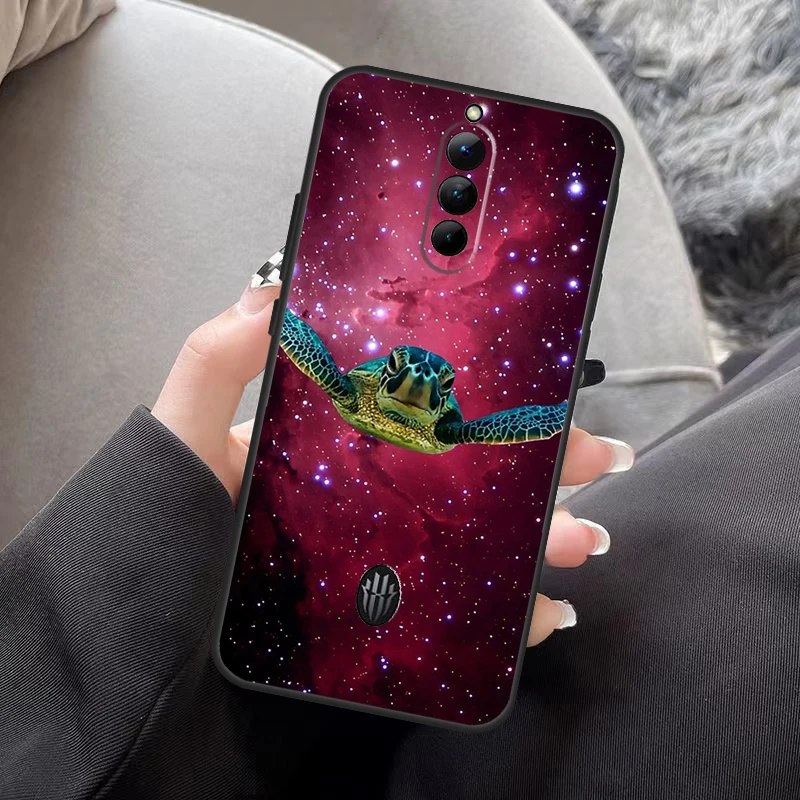 حافظة سلحفاة كرتونية لطيفة لهاتف ZTE Nubia Red Magic 11 10 Air 8 8S 9 9S 10S Pro Plus 5G 6R 7 6 7S 6S Pro غطاء خلفي