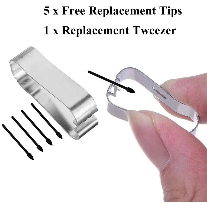 1/2/3/4Set Durable Substite With Metal Clip Pen Point Replacement Nib Stylus Refill Tool Touch Pen Tips