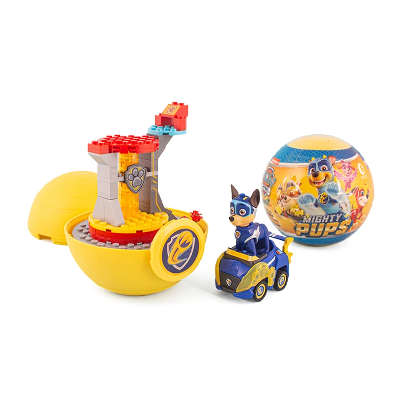 Paw Patrol Action Figure Toys Super Dog Giant Gacha Building Block Pull Back Car Chase Rubble Skye Marshall Children's Gift Toys