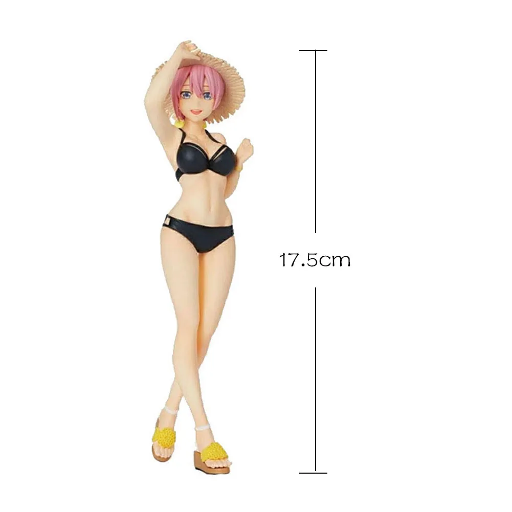 

Anime Nakano Ichika Figure Nakano Nino Nakano Itsuki Nakano Yotsuba action figure Swimsuit Girl figurine Static Collection Dolls