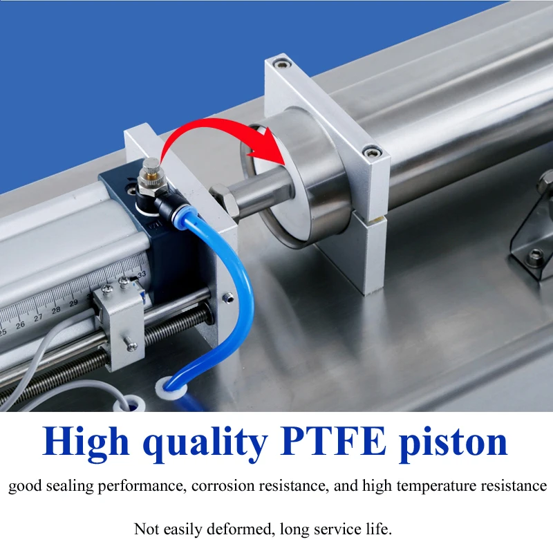 ماكينة تعبئة معجون برأس واحد ماكينة تعبئة معجون جل مربى الزبادي ماكينة تعبئة سائل مزدوج الأغراض من نوع المكبس
