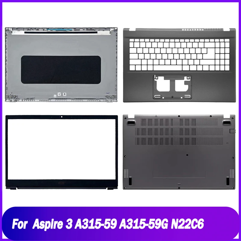 New Rear Lid For Acer Aspire 3 A315-59 A315-59G N22C6 Laptop LCD Back  Cover Front Bezel Palmrest Upper Bottom Base Case Grey