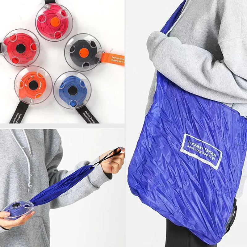 Home Foldable Retractable Supermarket Shopping Storage Bag Environmentally Friendly and Reusable Shopper Bag Pouch