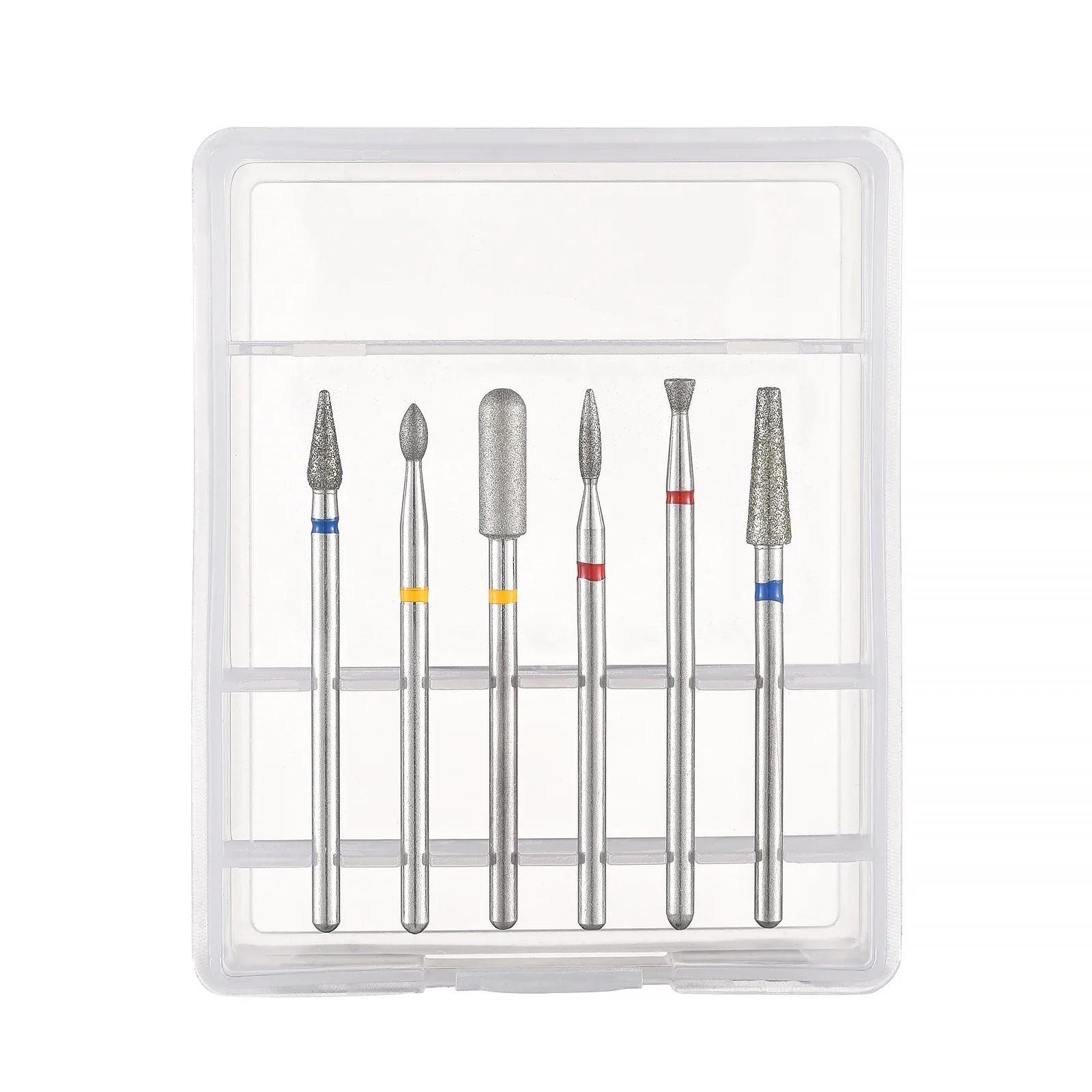 6Pcs Diamond Nail Dill Bits Manicure Pedicure Nail Dill Bit Milling Cutter For Machine Nail Art Tools Accessories