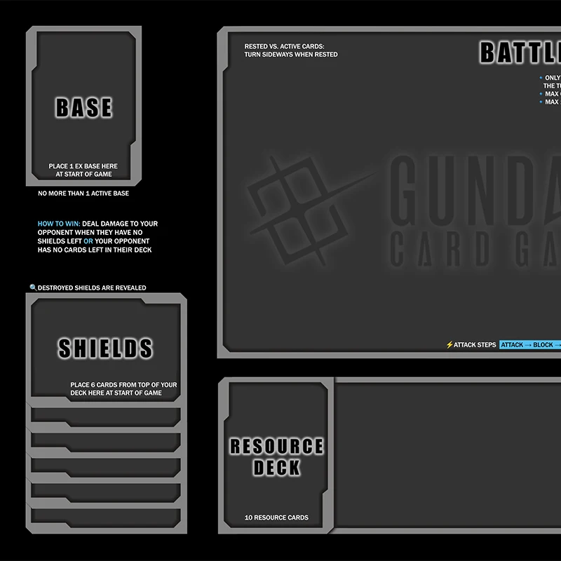 Novice enthusiasts GUNDAM Card Playmat Anti-slip Board-Game Pad Large Table Mat For TCG Card Anime Fan Mouse Pad Use Accessory