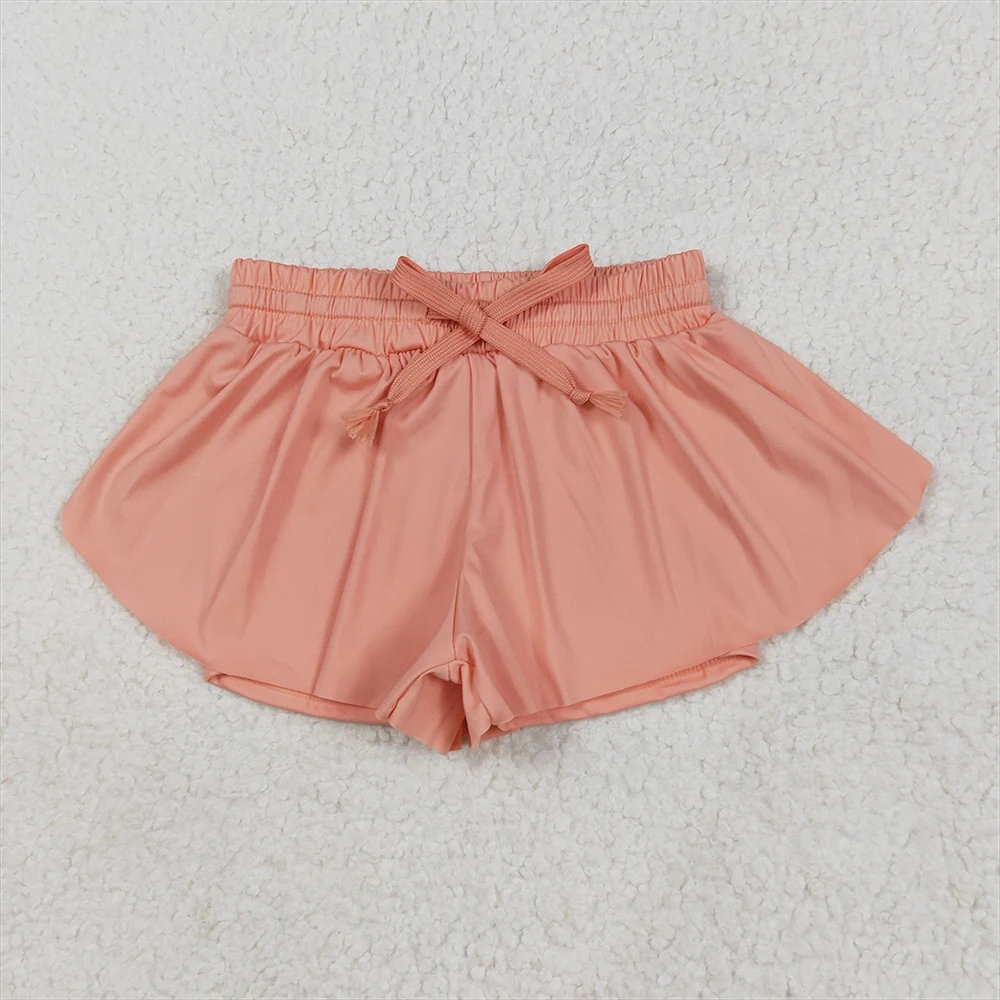 

Baby Girls Peach Skort Shorts Kids Activewear Summer Yoga Bottoms Breathable Comfort for Little Ones