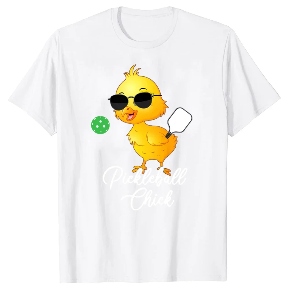 Funny Birthday Gifts Pickleball Chick T Shirts Graphic Streetwear Short Sleeve Style T-shirt Mens Clothing  Anime Clothes