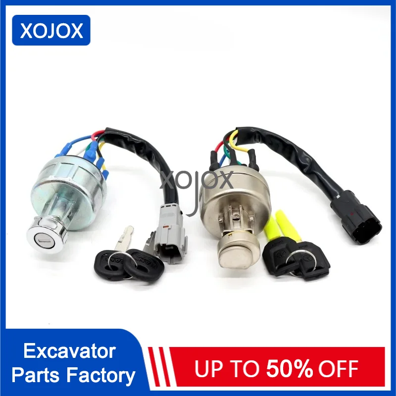 

XOJOX Sany sy55/60/75/135/215/235-8-9 ignition switch start switch electric lock excavator accessories