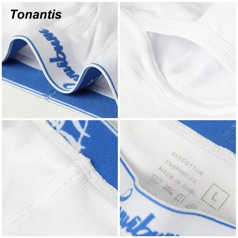 3Pcs Mens Boxer Shorts Thread Cotton Men Underwear Fashion Mid-Waist Men\'s Panties Soft Youth Teenagers Man Underpants