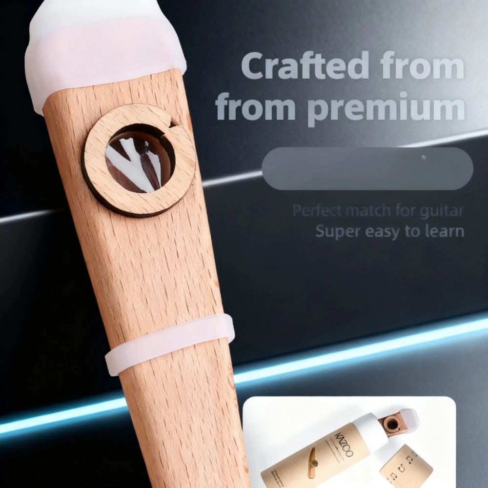 Wooden Kazoo Wooden Flute Guitar Ukulele Accompaniment Beginners To Play The Flute Are Simple To Learn The Instrument