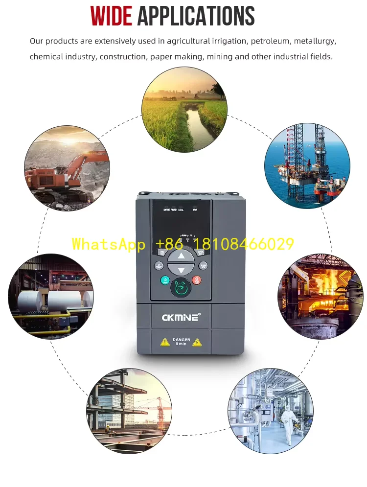 Variable Speed Drive for CNC Machine Compressor  Factory 45kW 380V VFD 50hz 60hz 0-400hz Frequency Inverter AC Motor
