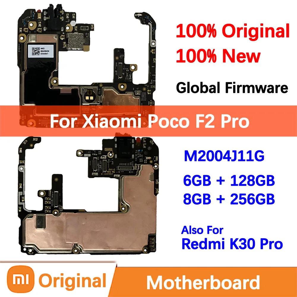 

100% New Original Motherboard for Xiaomi Poco F2 Pro Mainboard Logic Circuit Board Plate Global Unlocked Redmi K30 Pro ZooM boar