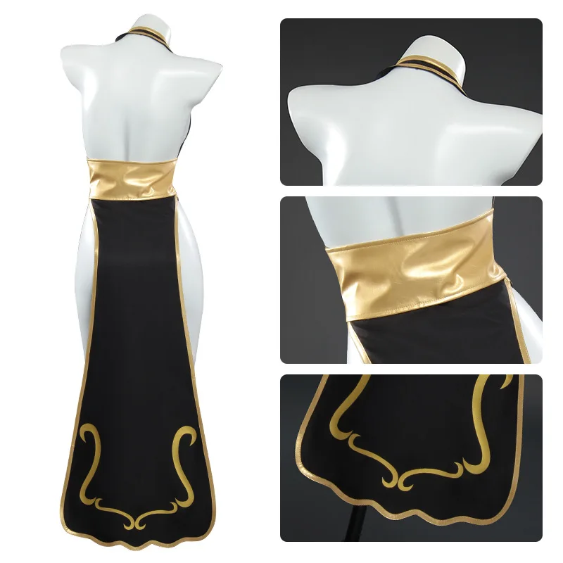 Chun Li Game Street Cosplay Costume Black Battle Dress Fighter Chinese  Style Cheongsam Woman Adult Wig Halloween Party Cos - AliExpress 200000532