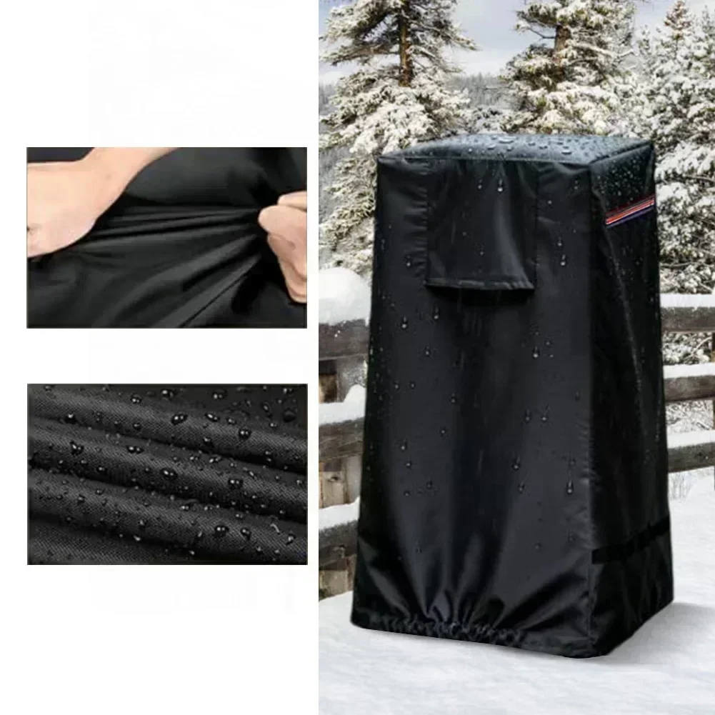 Heavy Duty Waterproof Garden Fountain Cover With Front Zipper And Drawstring For Garden Use 238 L X 19 W X 40 H