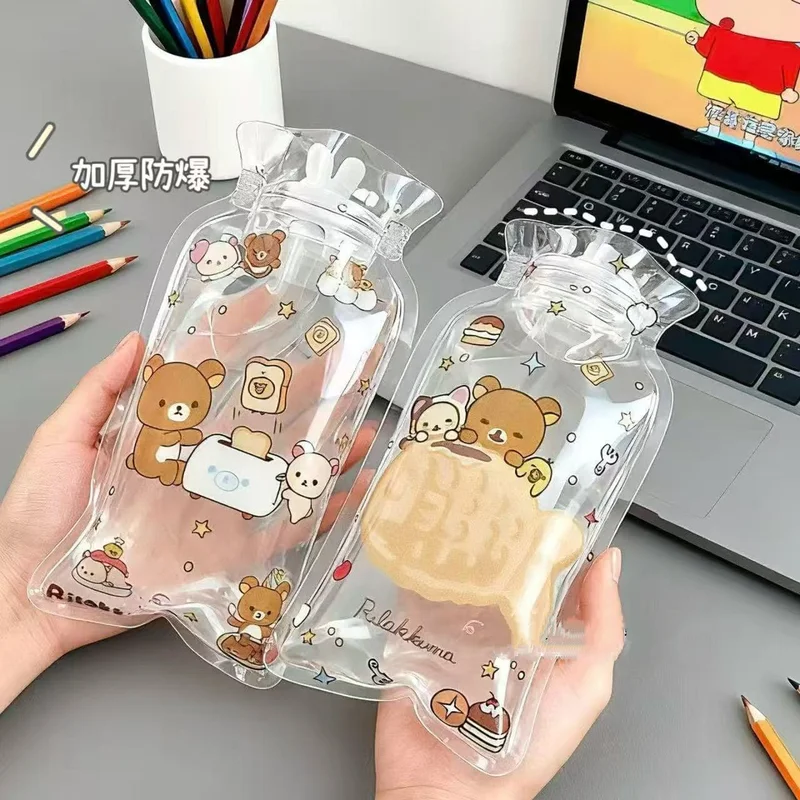

Креативная сумка для горячей воды из ПВХ Rilakkuma, милый мультяшный хлеб, брат, медведь, портативная грелка для рук, студенческий рождественский подарок