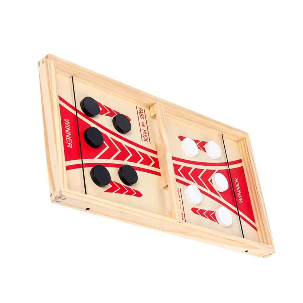 

1Set Multifunctional Wooden Shooter Chess Board 2-in-1 Family Game Board Educational Intellectual Development Parent-Child Game