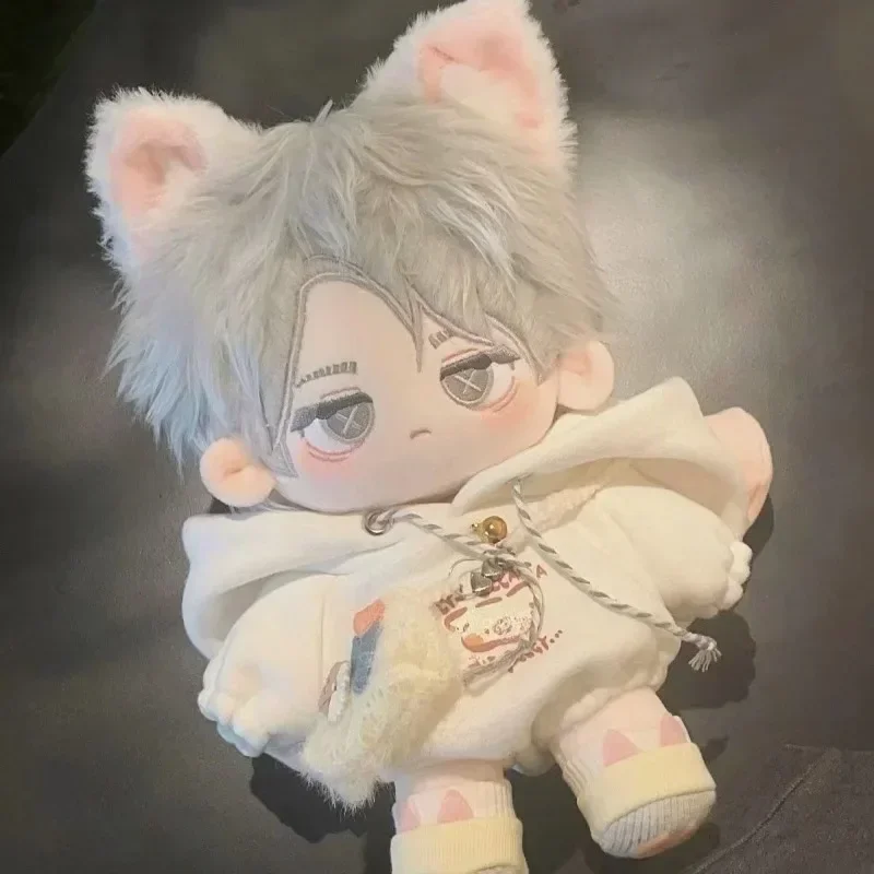 Wypchana 20cm gra Anime Identity V Aesop Carl Pluszowa lalka Zabawka Bawełna Cosplay Miękka sukienka Kolekcja fanów Pluszaki Prezent urodzinowy