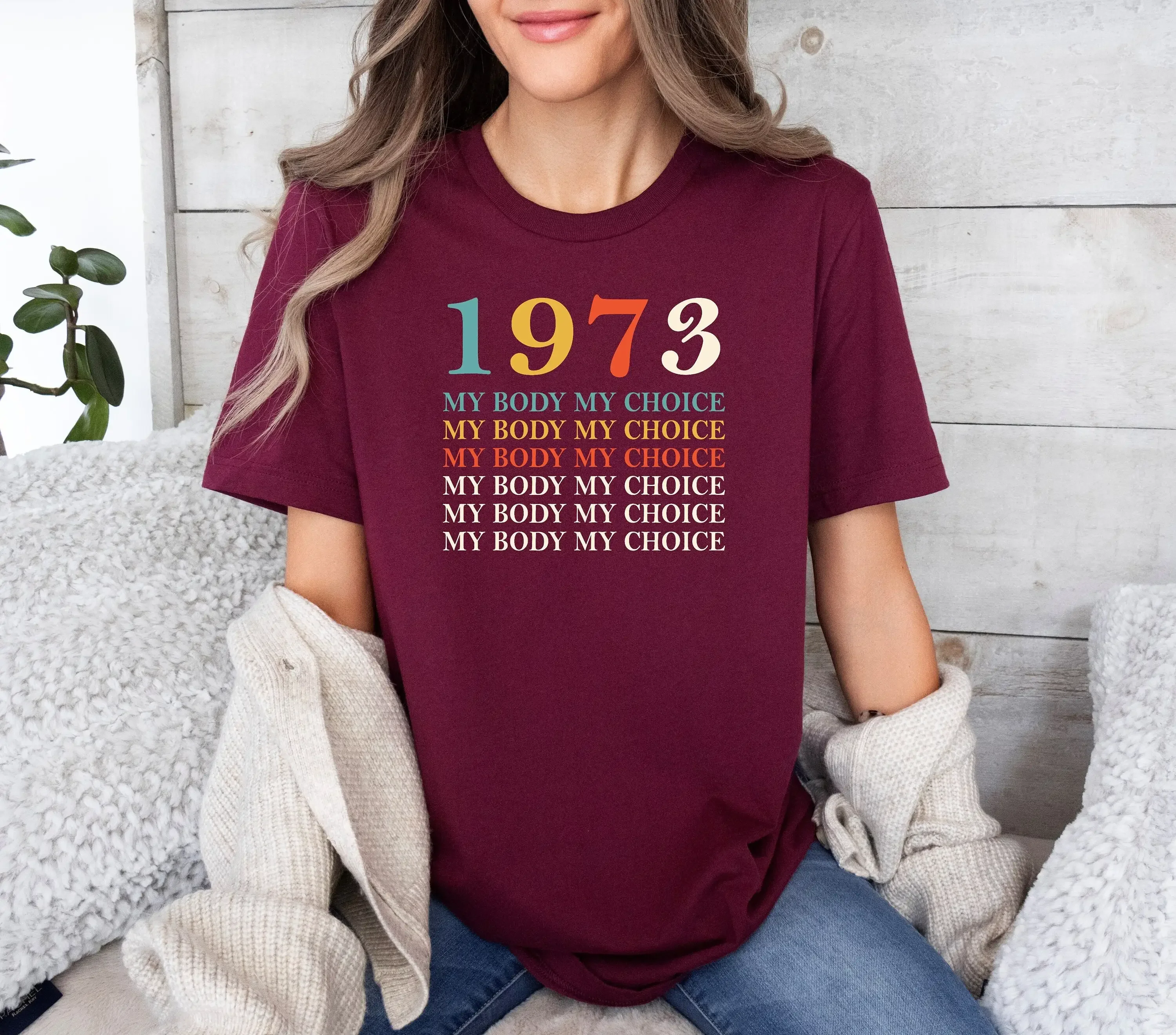 My Body Choice T Shirt Inspirational Pro Roe 1973 Activist Women'S Rights Feminist