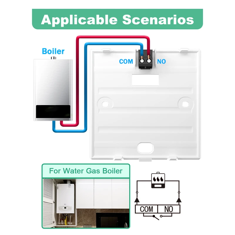 Tuya Smart Wifi Boiler Thermostat Battery Heating Thermostat Wifi Wall Thermostat Wifi Temperature Controller Alexa Google Home image 6