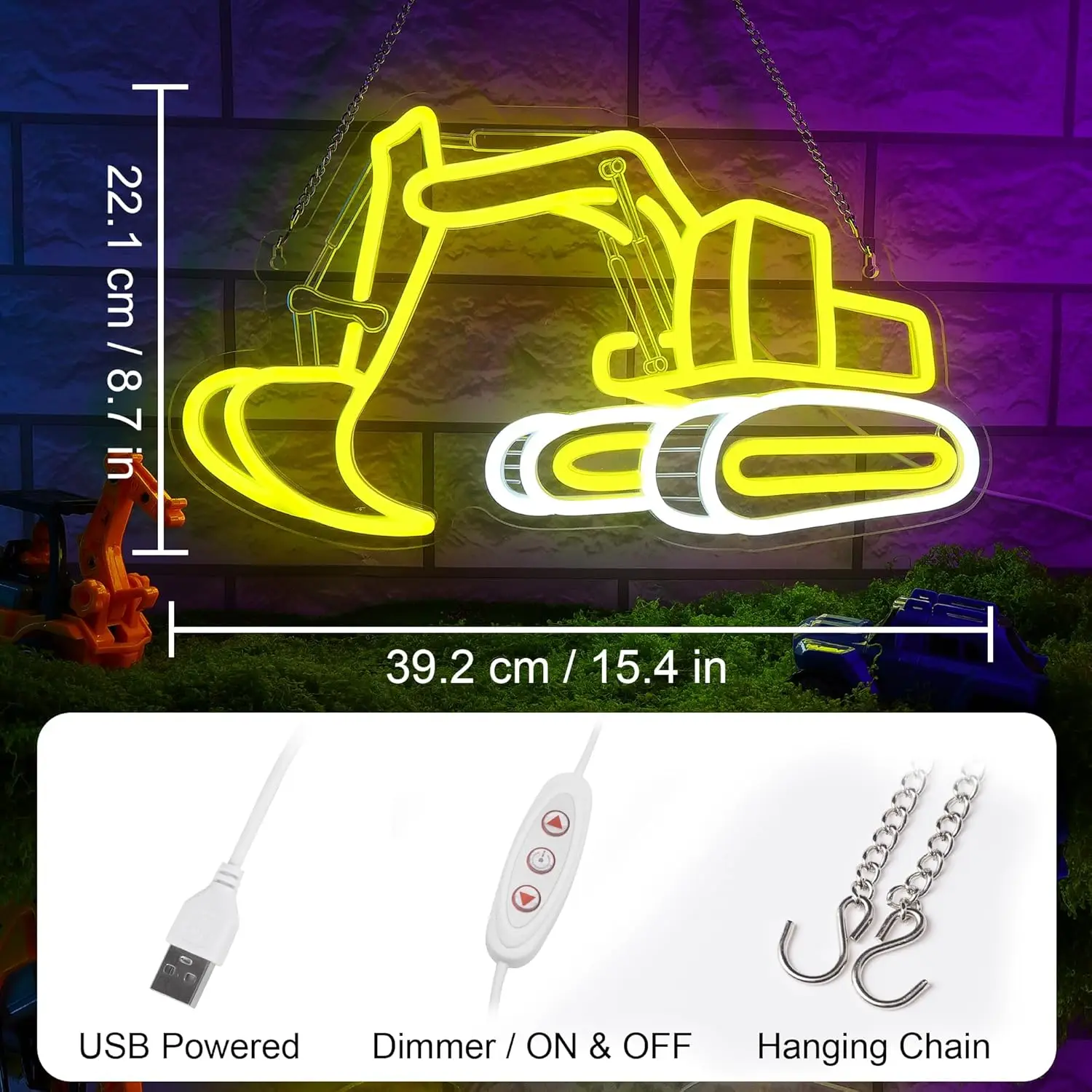 حفارة النيون تسجيل USB عكس الضوء LED ضوء النيون تسجيل جدار الفن الديكور ل غرفة نوم غرفة المعيشة بار حفلة هدية عيد ميلاد
