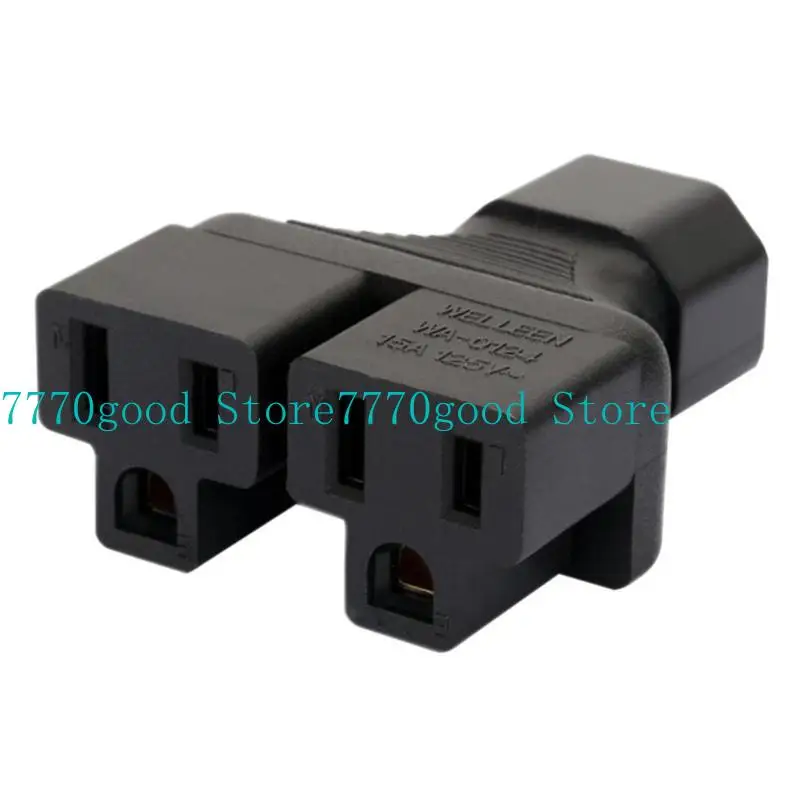 

31BA IEC 320 C14 Male to Nema 5-15R/C13/C15 Female Power Socket Adapter Converter