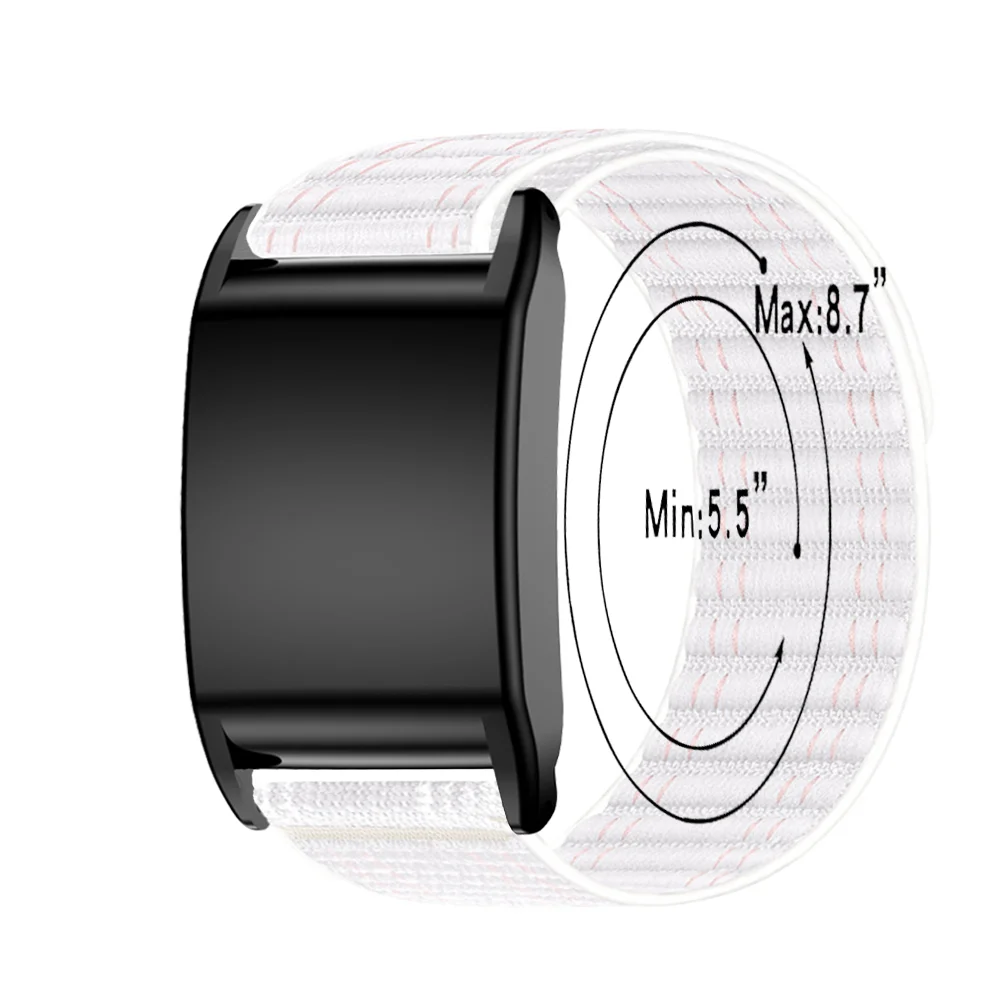 سوار رياضي من النايلون، حزام مطاطي لساعة Whoop 4.0 الذكية، حزام ساعة من النايلون المضفر بحلقة فيلكرو